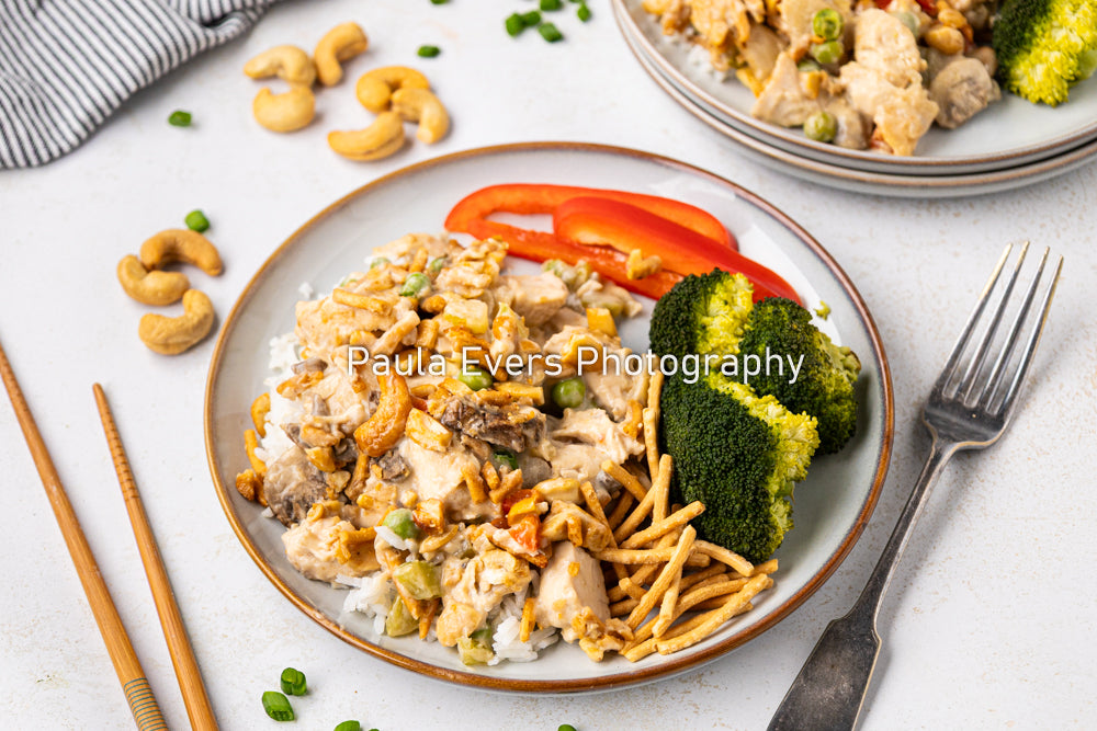 Asian Inspired Cashew Chicken Casserole