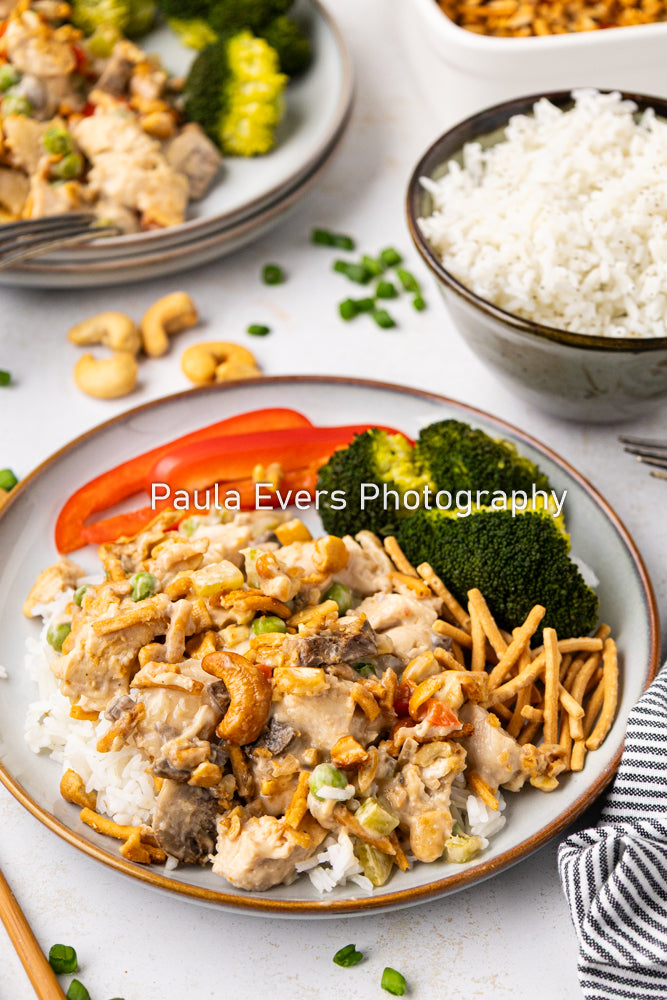 Asian Inspired Cashew Chicken Casserole