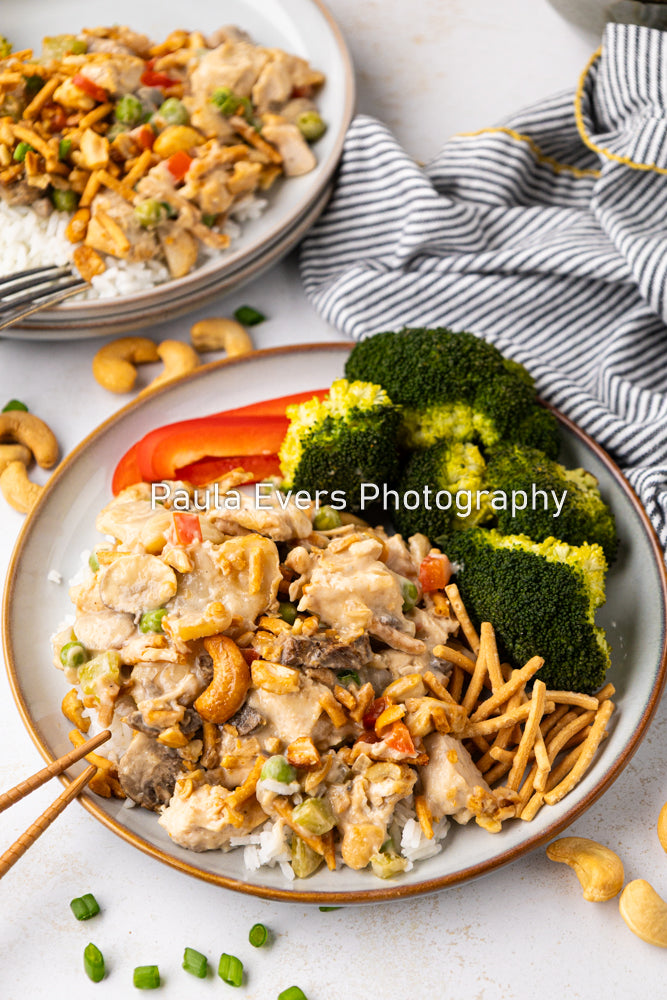 Asian Inspired Cashew Chicken Casserole