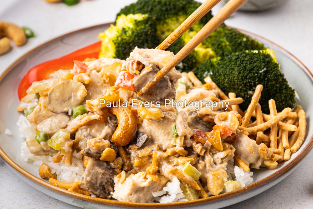 Asian Inspired Cashew Chicken Casserole