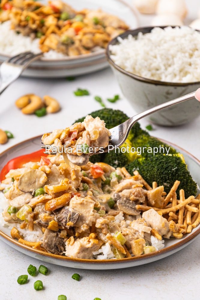 Asian Inspired Cashew Chicken Casserole