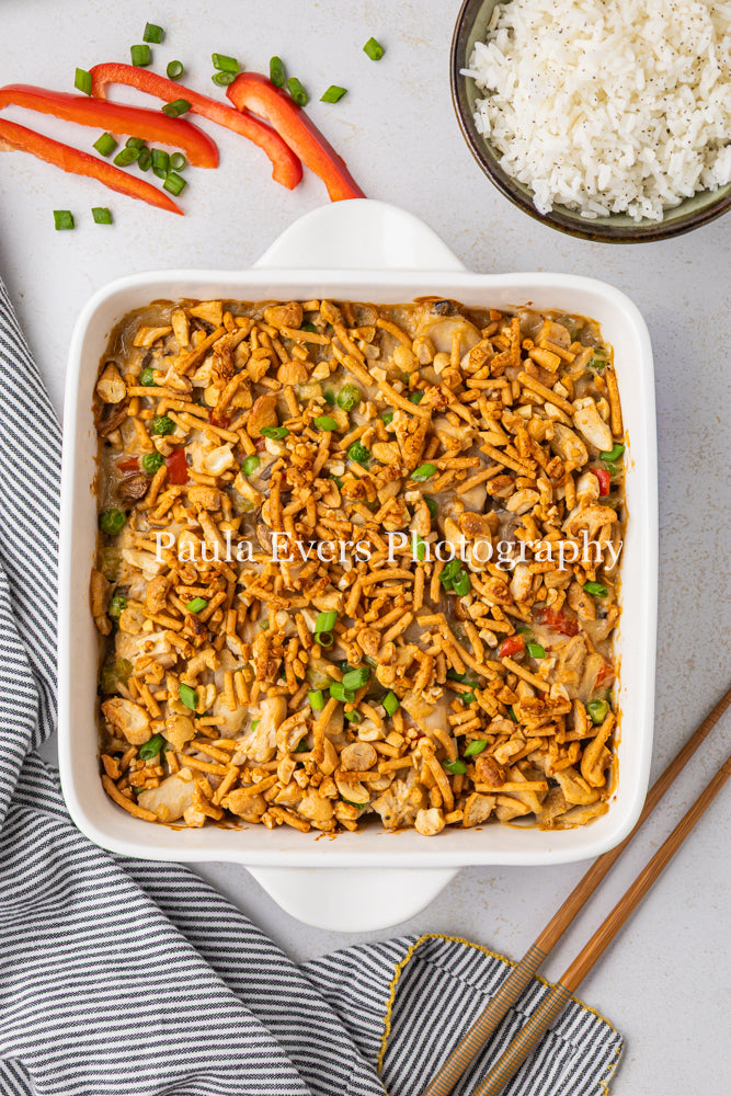 Asian Inspired Cashew Chicken Casserole