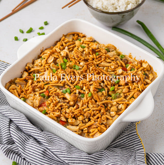 Asian Inspired Cashew Chicken Casserole