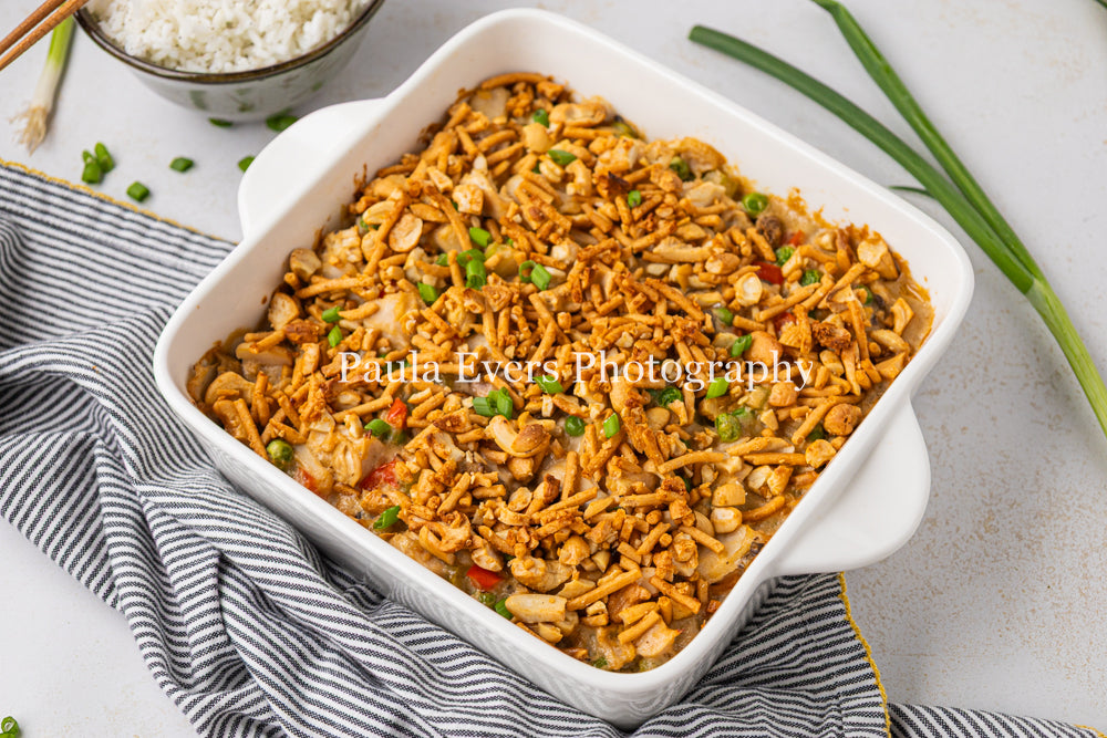Asian Inspired Cashew Chicken Casserole