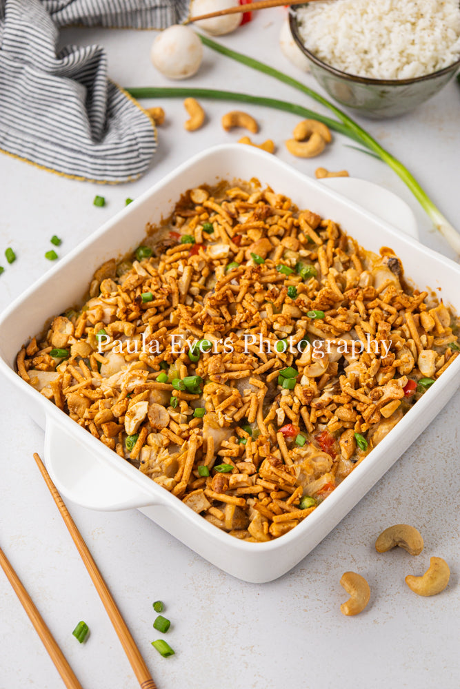 Asian Inspired Cashew Chicken Casserole