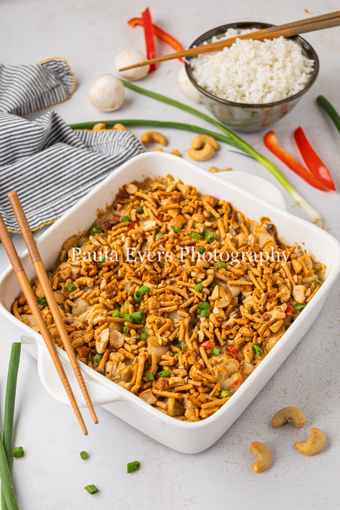 Asian Inspired Cashew Chicken Casserole