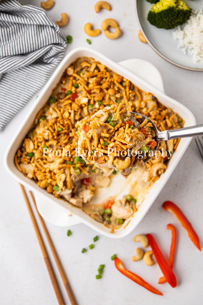 Asian Inspired Cashew Chicken Casserole