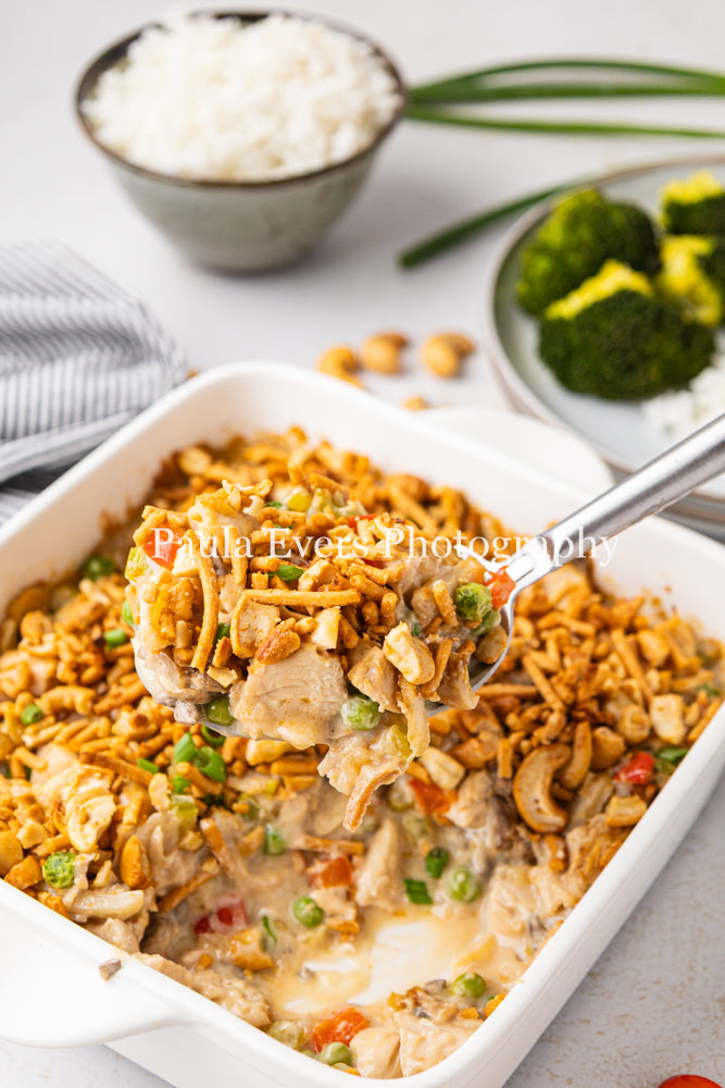 Asian Inspired Cashew Chicken Casserole