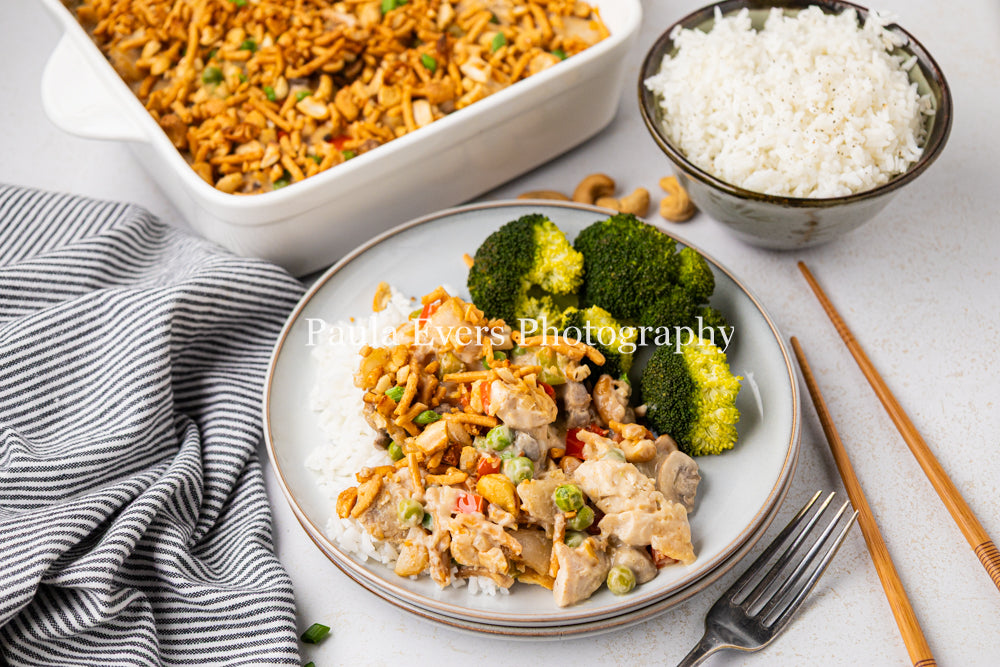 Asian Inspired Cashew Chicken Casserole