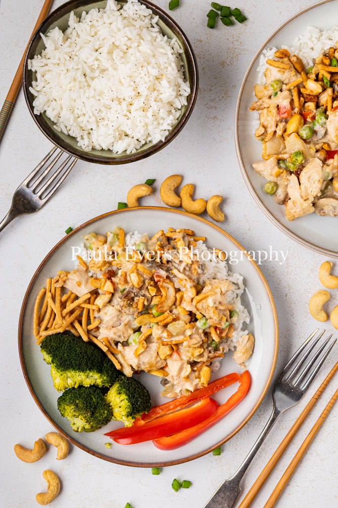 Asian Inspired Cashew Chicken Casserole