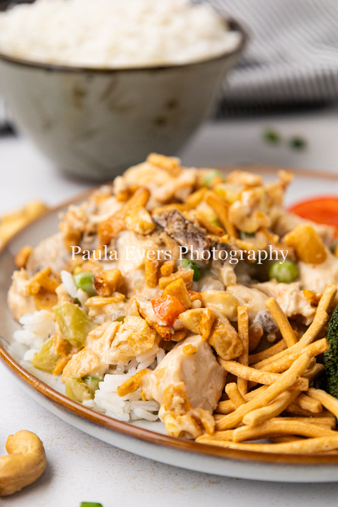 Asian Inspired Cashew Chicken Casserole