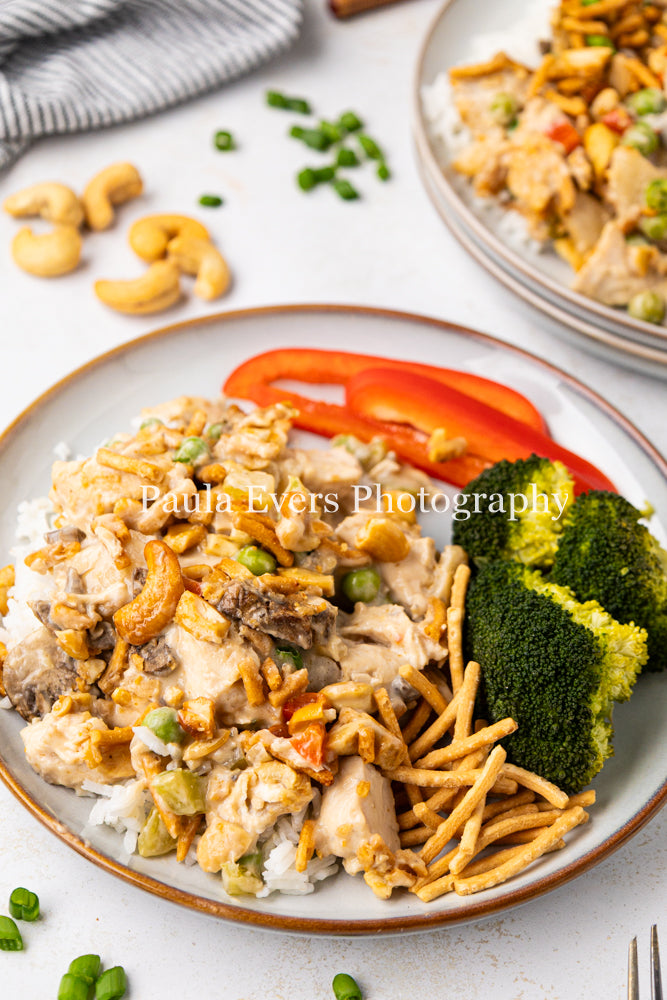 Asian Inspired Cashew Chicken Casserole