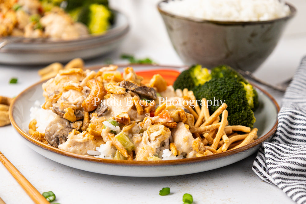 Asian Inspired Cashew Chicken Casserole