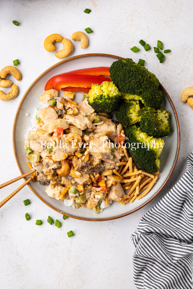 Asian Inspired Cashew Chicken Casserole