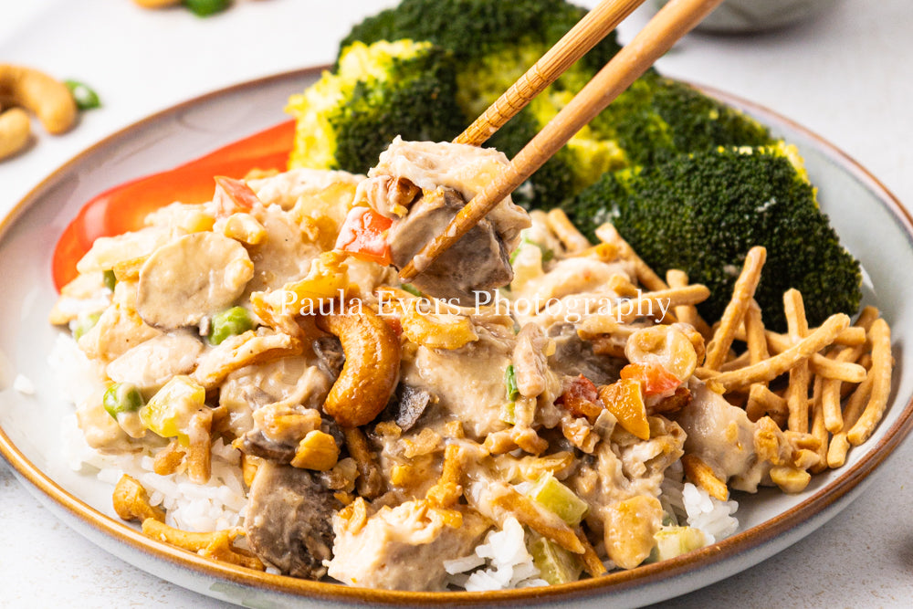 Asian Inspired Cashew Chicken Casserole