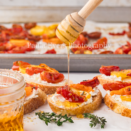 Bruschetta with Honey and Goat Cheese