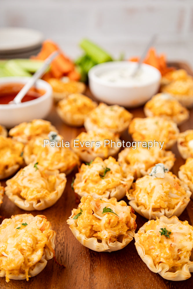 Buffalo Chicken Phyllo Cups