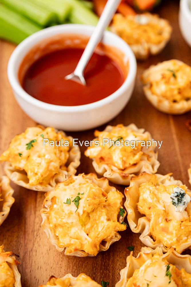 Buffalo Chicken Phyllo Cups