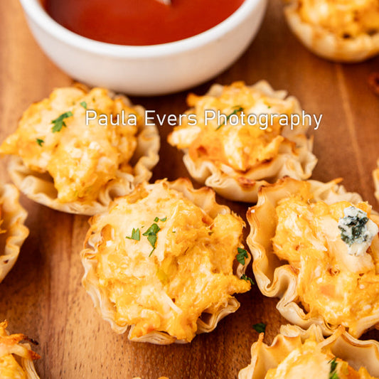 Buffalo Chicken Phyllo Cups