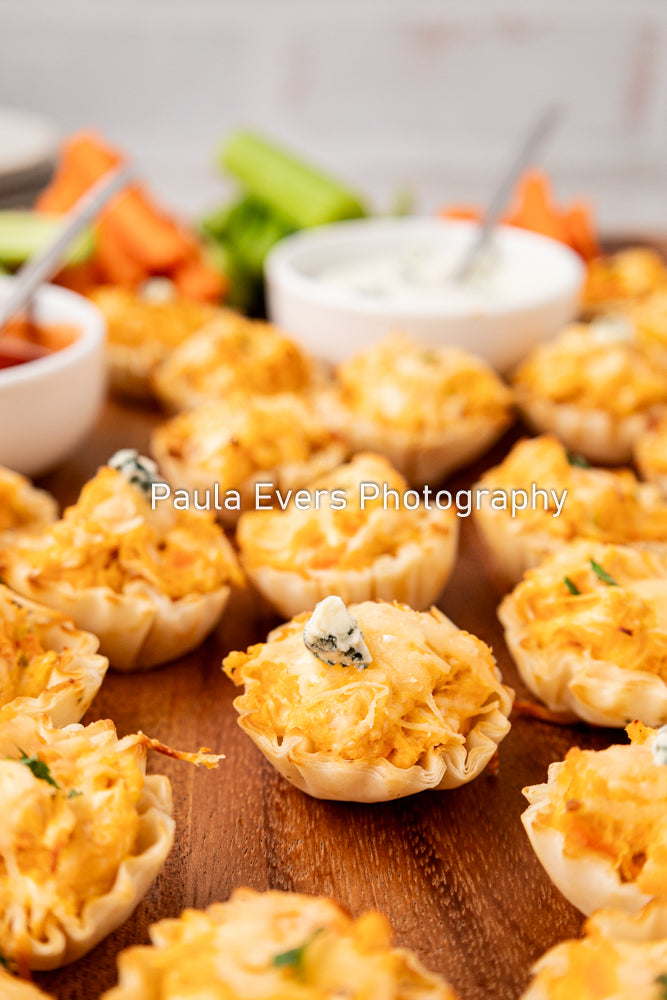 Buffalo Chicken Phyllo Cups