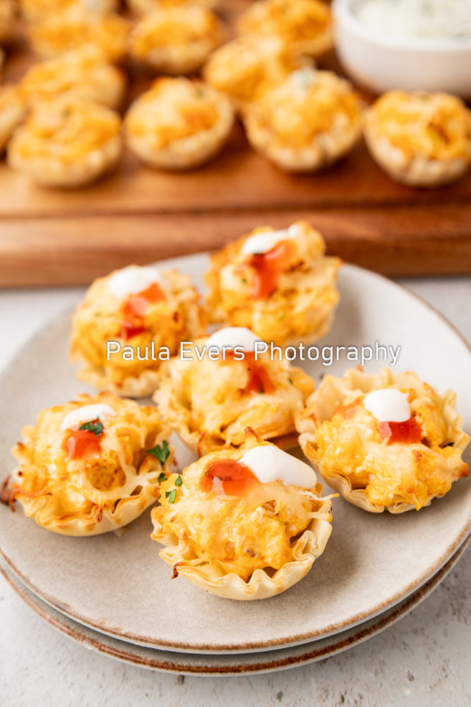 Buffalo Chicken Phyllo Cups