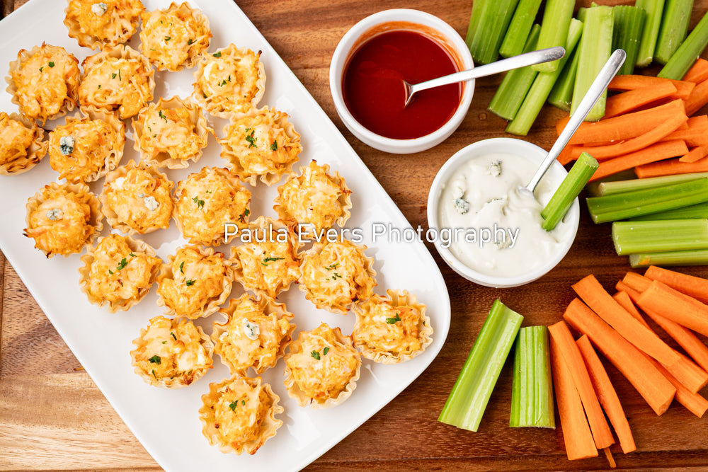 Buffalo Chicken Phyllo Cups