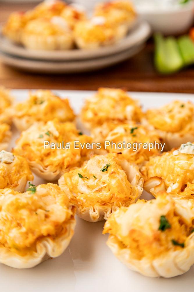 Buffalo Chicken Phyllo Cups