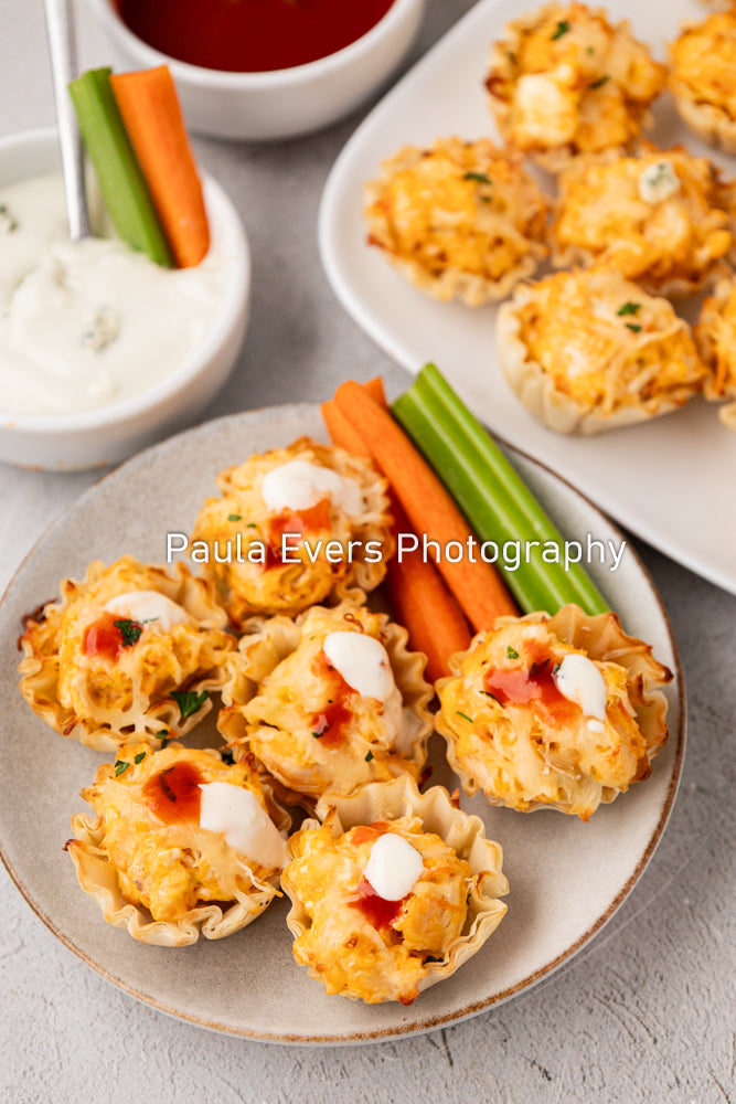 Buffalo Chicken Phyllo Cups