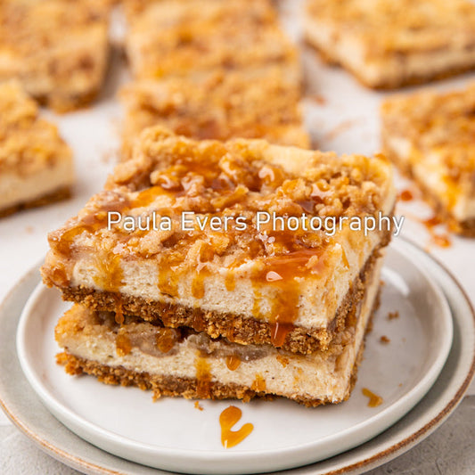 Caramel Apple Cheesecake Bars