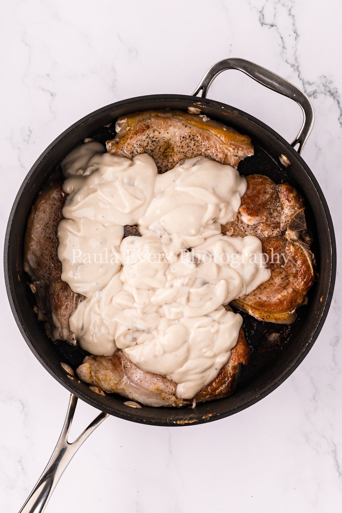 Classic Pan Fried Pork Chops with Mushroom Soup