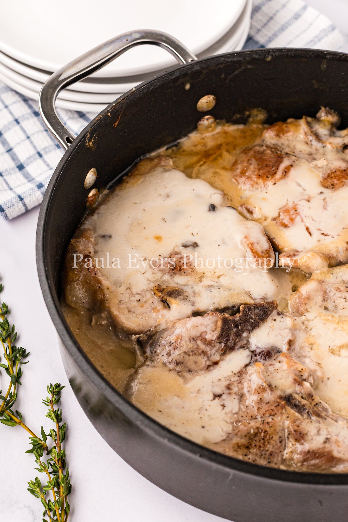 Classic Pan Fried Pork Chops with Mushroom Soup