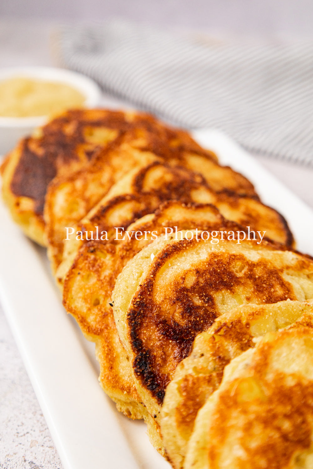 Lemon Chicken with Dijon Mustard on Corn Fritters