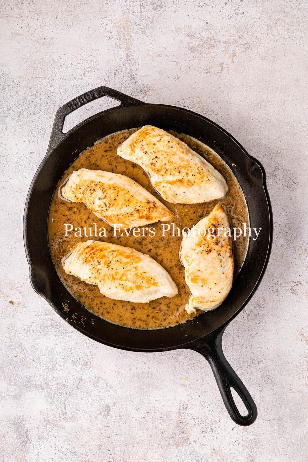 Lemon Chicken with Dijon Mustard on Corn Fritters