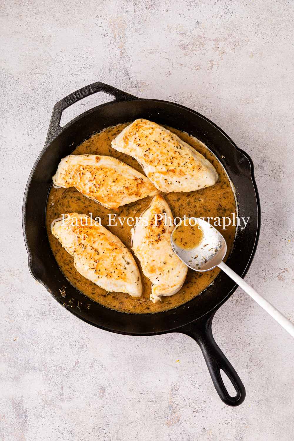 Lemon Chicken with Dijon Mustard on Corn Fritters