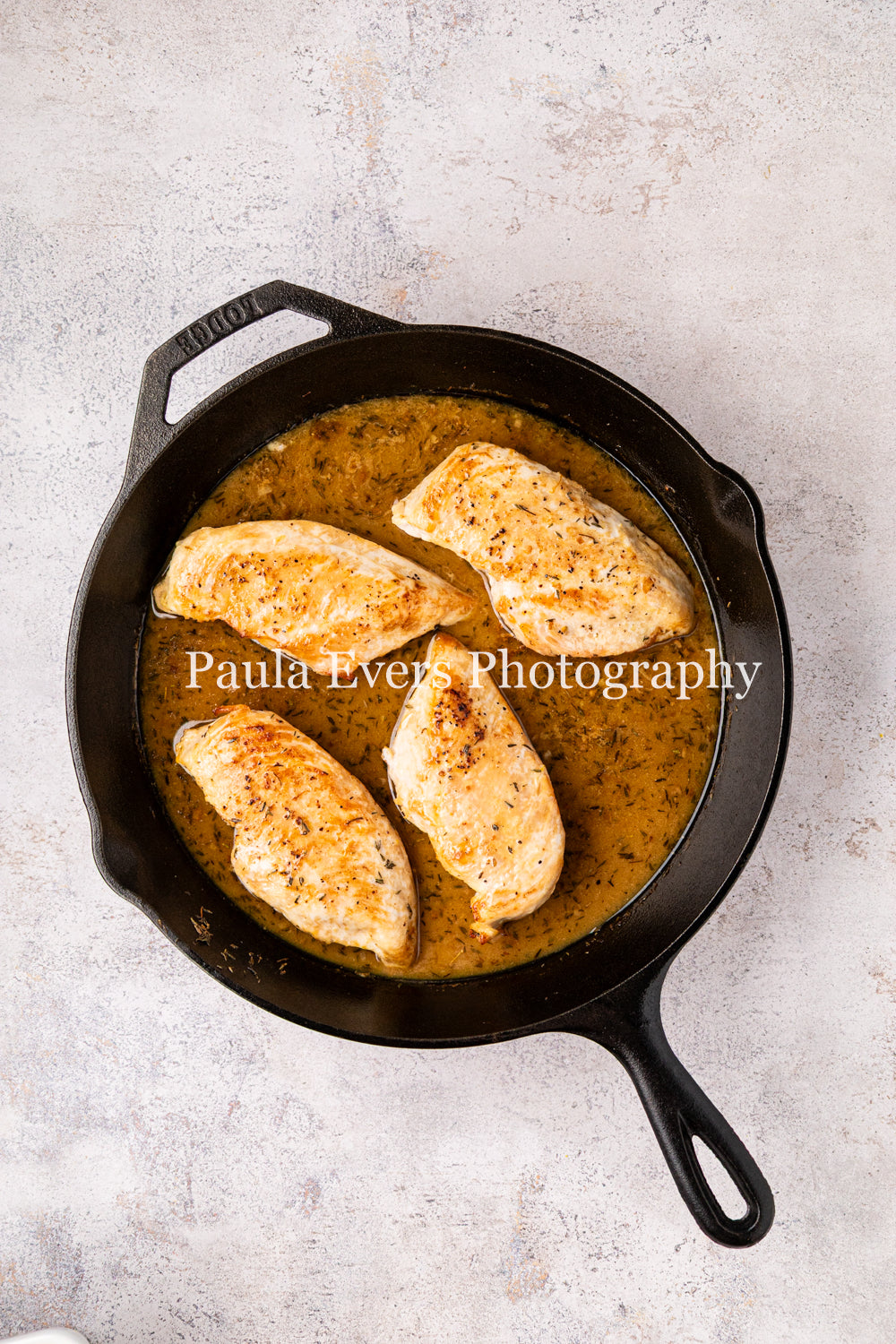 Lemon Chicken with Dijon Mustard on Corn Fritters