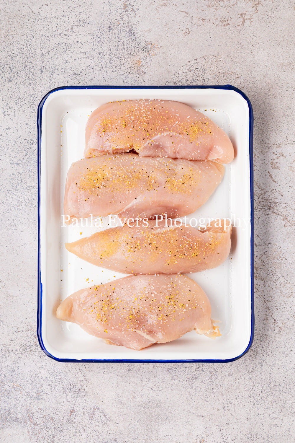 Lemon Chicken with Dijon Mustard on Corn Fritters