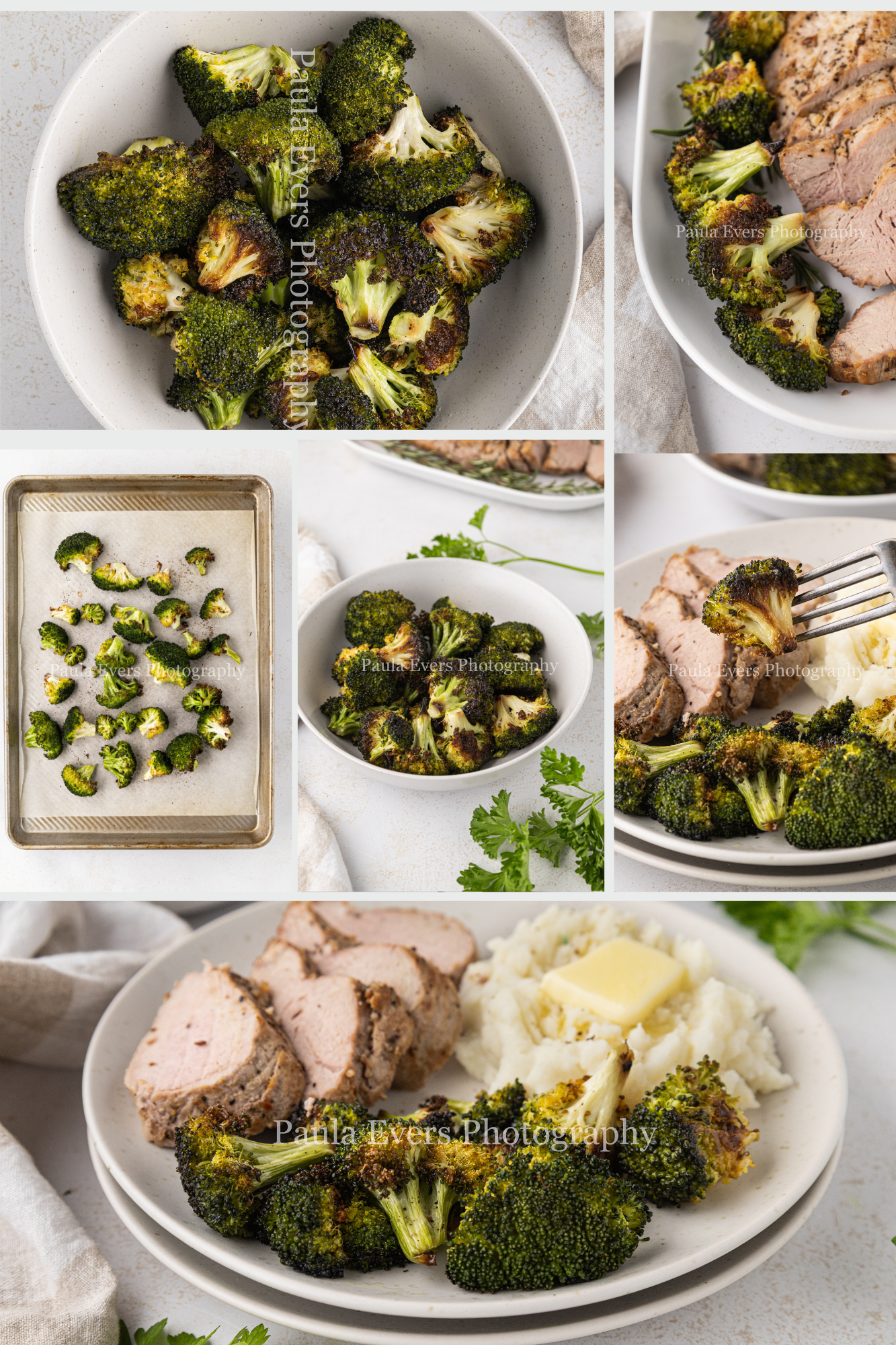 Oven Roasted Pork Tenderloin, Broccoli, and Garlic - Bundle