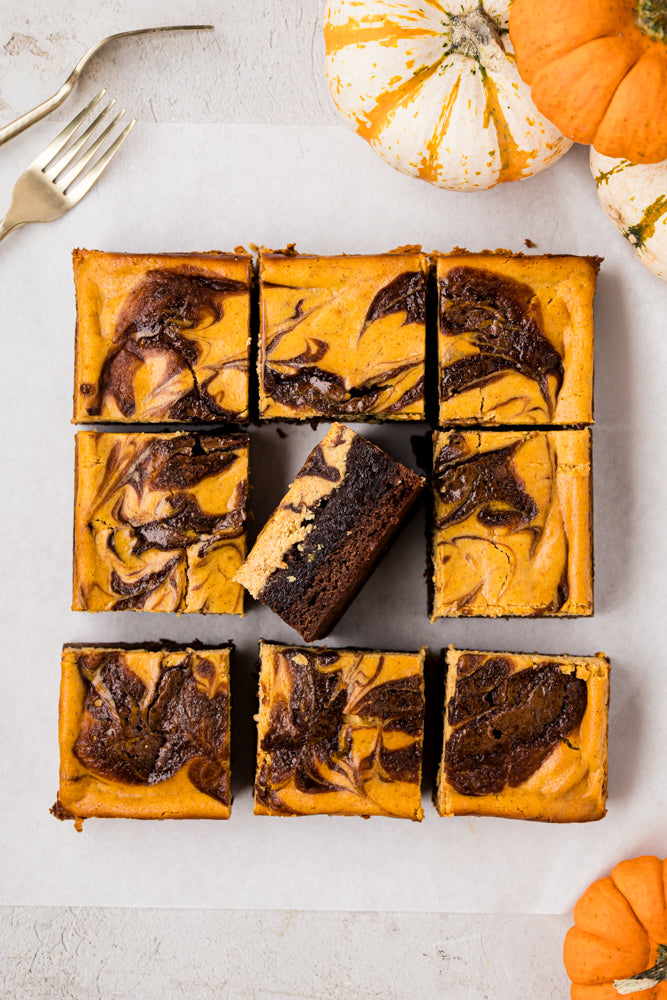 Pumpkin Cheesecake Brownies