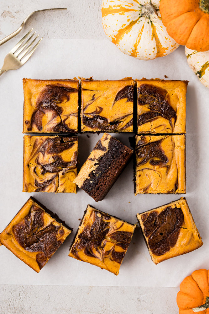 Pumpkin Cheesecake Brownies