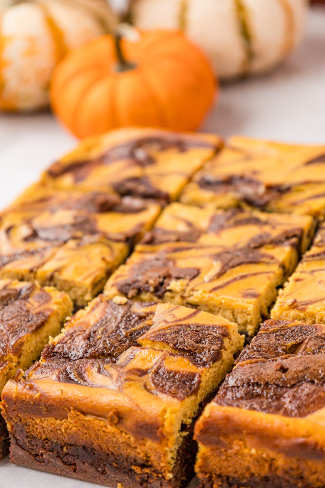 Pumpkin Cheesecake Brownies