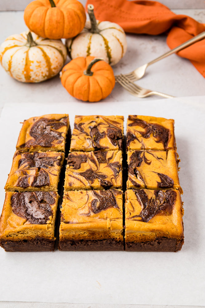 Pumpkin Cheesecake Brownies