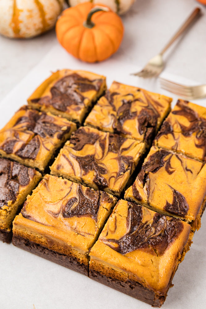 Pumpkin Cheesecake Brownies