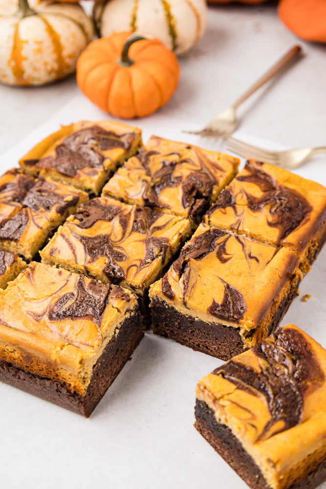 Pumpkin Cheesecake Brownies