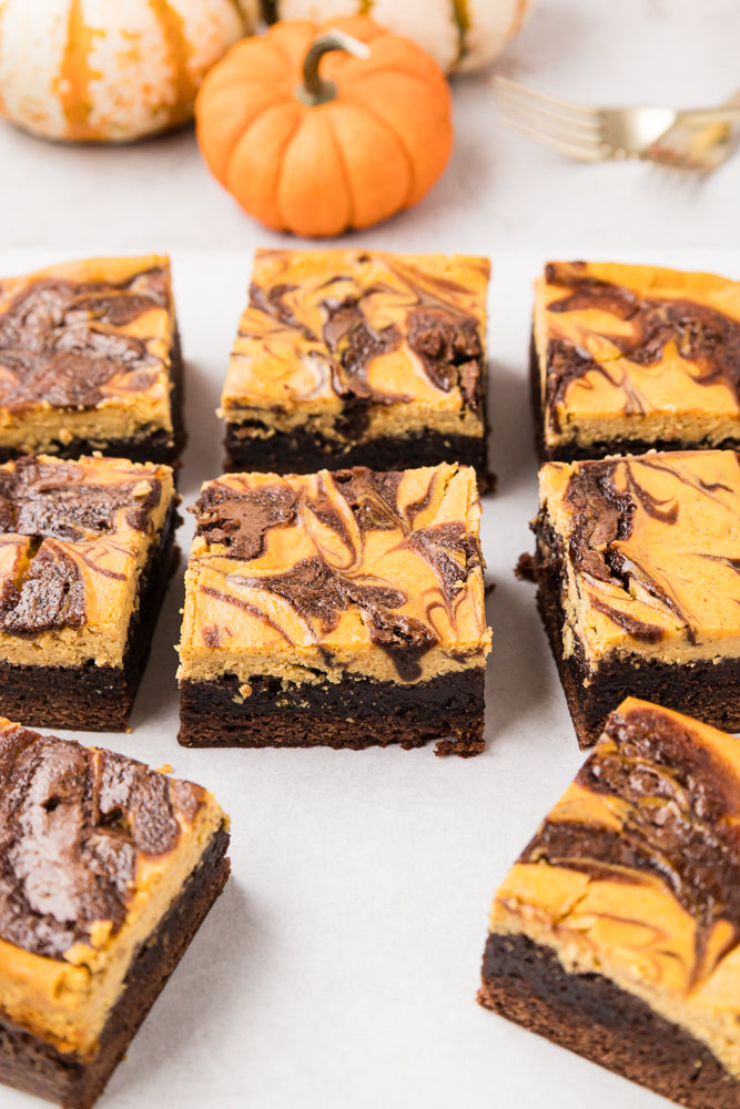Pumpkin Cheesecake Brownies