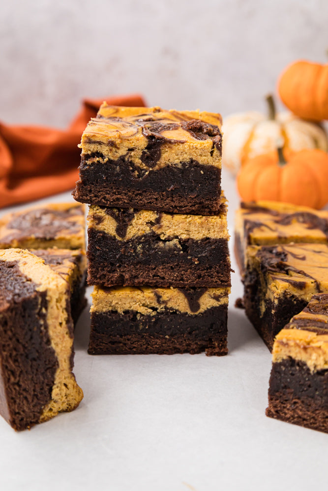 Pumpkin Cheesecake Brownies