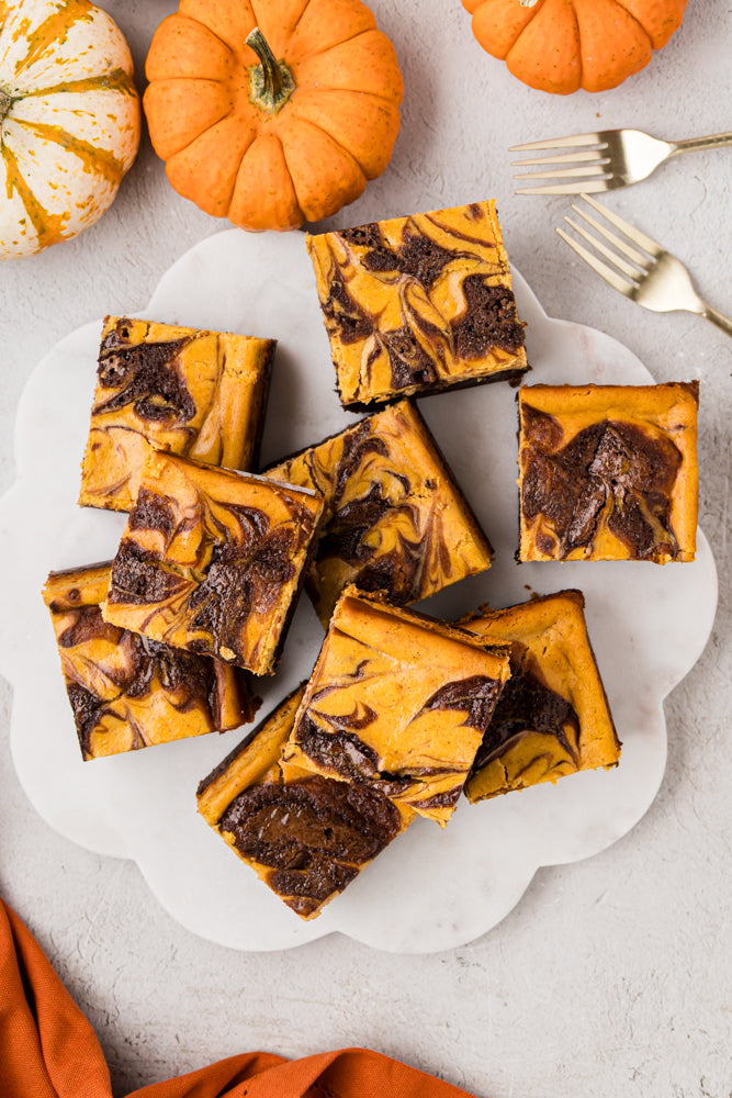 Pumpkin Cheesecake Brownies