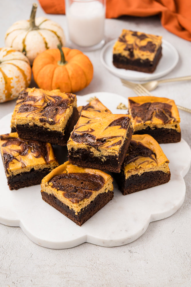 Pumpkin Cheesecake Brownies