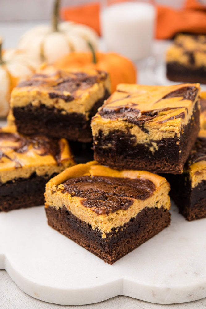 Pumpkin Cheesecake Brownies