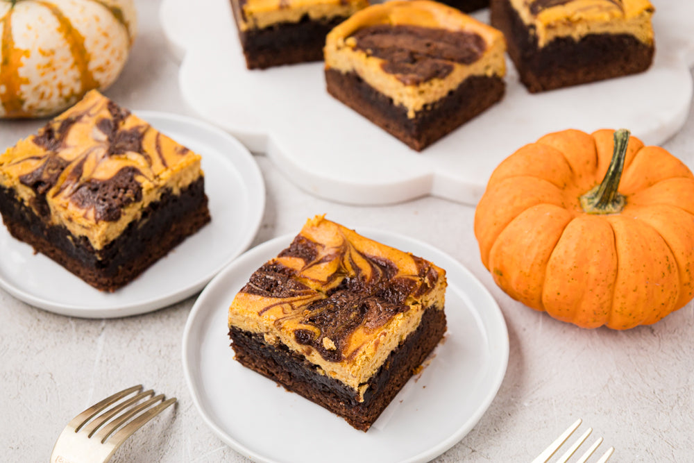 Pumpkin Cheesecake Brownies