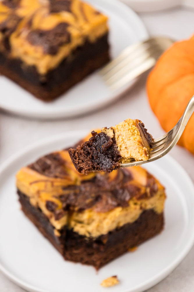 Pumpkin Cheesecake Brownies